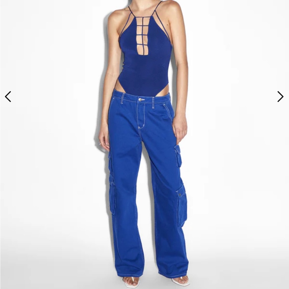 Ksubi Untamed Bodysuit Cobalt